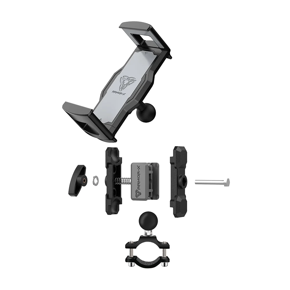 P44UT | Handlebar Rail Universal Mount | ⌀20-38mm | Design for iPad, Galaxy Tab & Tablet - Image 12