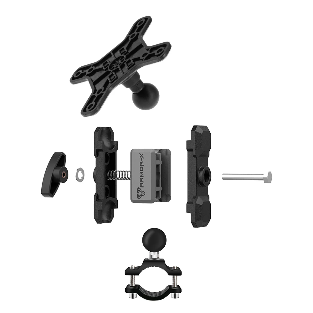 VSA-P44 | Handlebar Rail VESA Mount ( 75x75mm | 50x50mm ) | ⌀20-38mm | Design for Tablet - Image 8