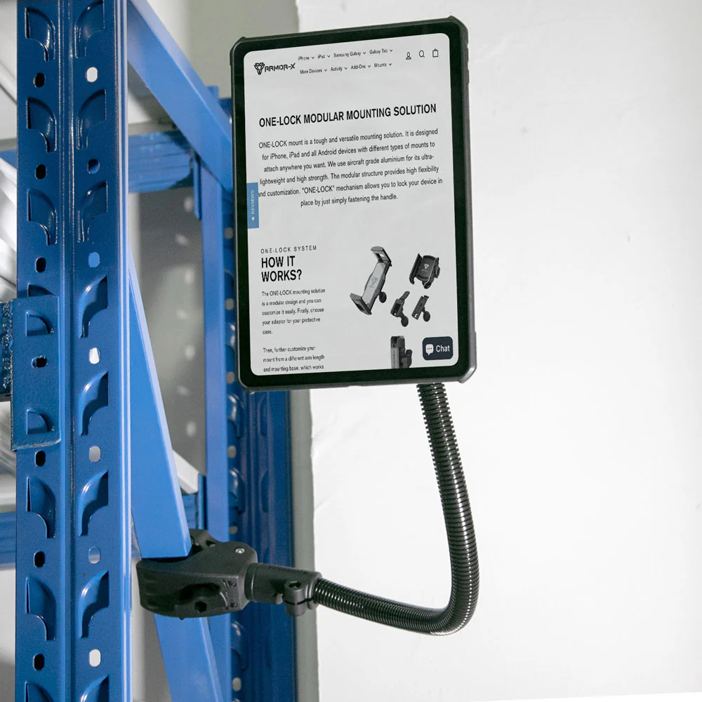 P46UT | Adjustable Gooseneck Tough Clamp Mount | Design for iPad, Galaxy Tab & Tablet - Image 9