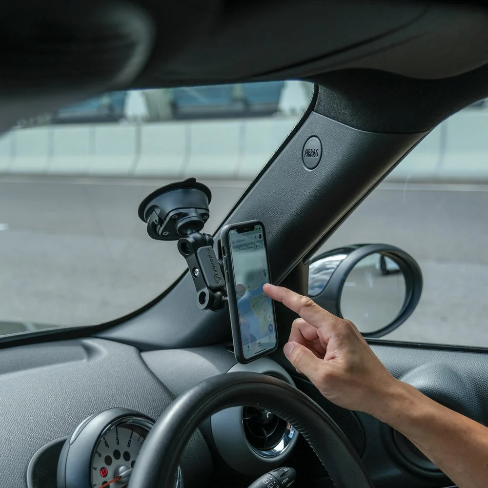P47K | Dual Ball Strong Suction Cup Mount | ONE-LOCK for Phone - Image 4