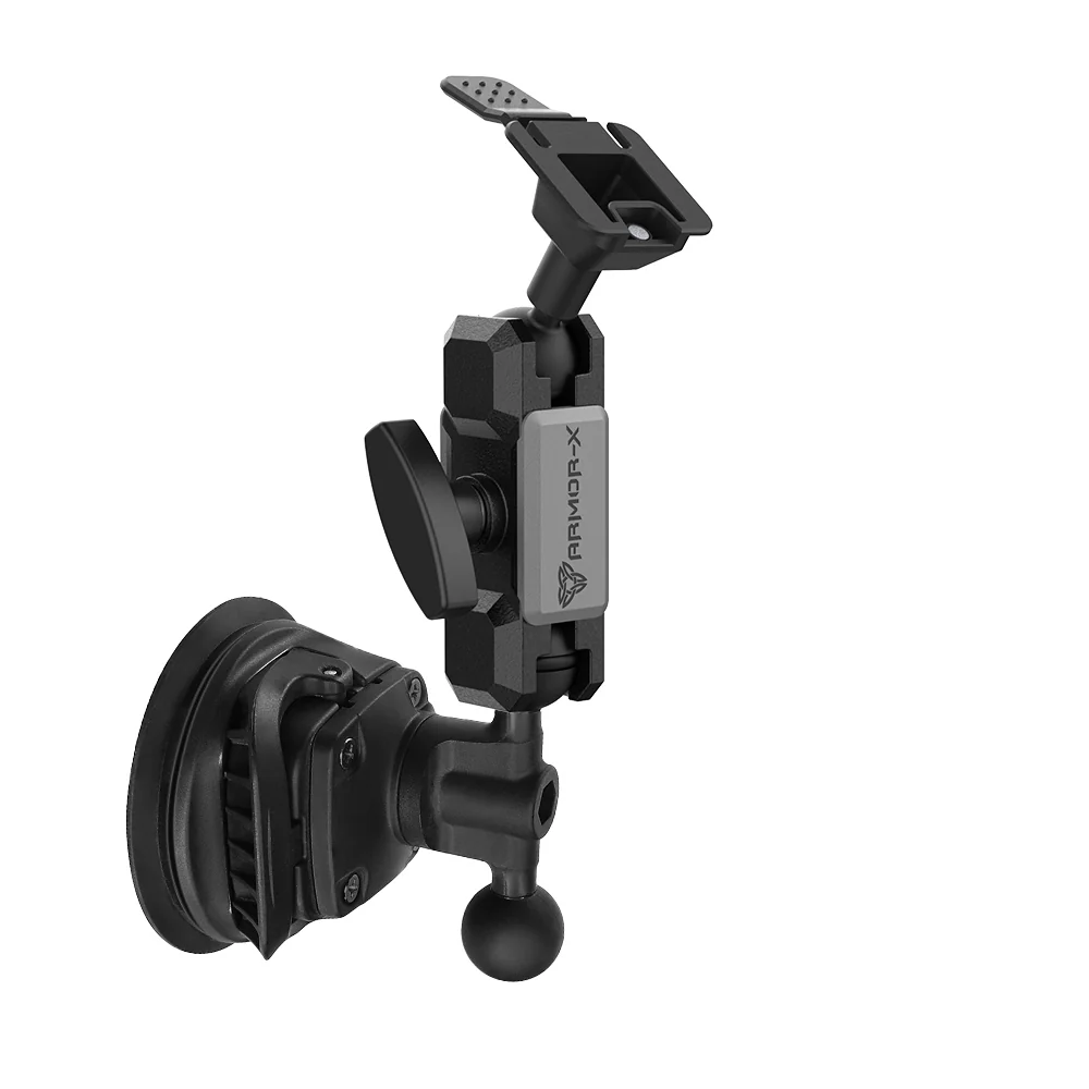 P47T | Dual Ball Strong Suction Cup Mount | ONE-LOCK for Tablet