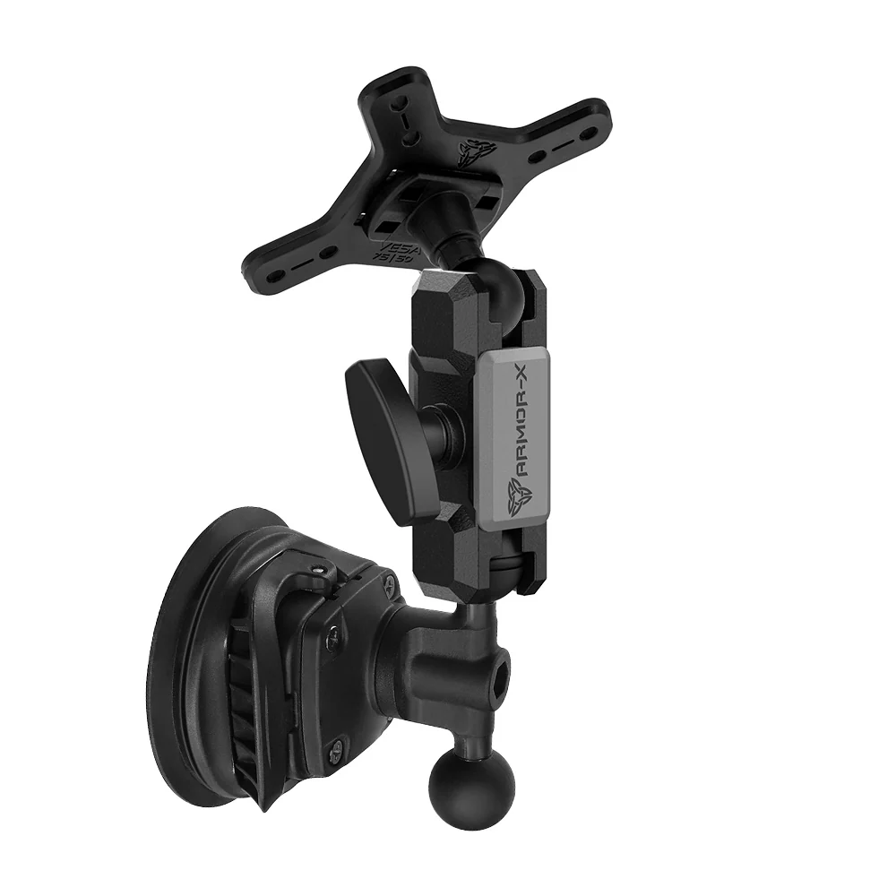 VSA-P47 | Dual Ball Strong Suction Cup VESA Mount ( 75x75mm | 50x50mm ) | Design for Tablet