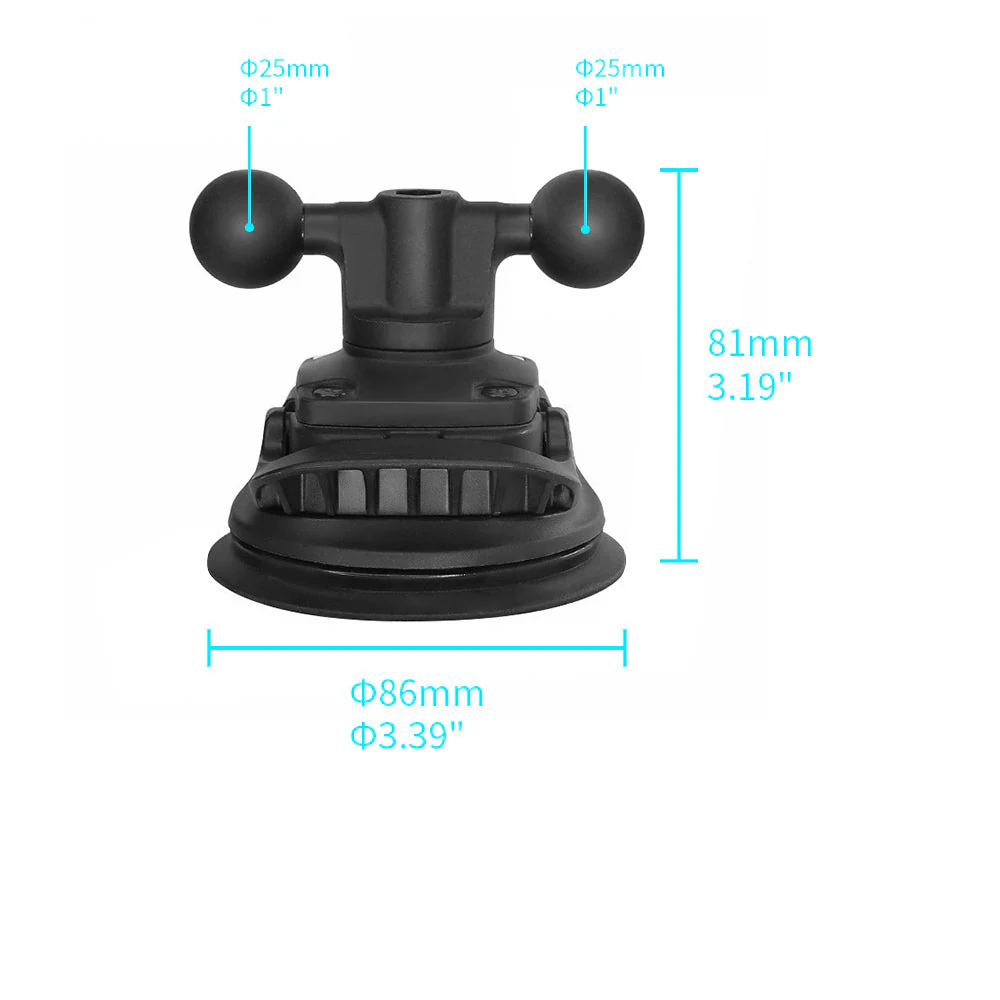 P47UT | Dual Ball Strong Suction Cup Universal Mount | Design for iPad, Galaxy Tab & Tablet - Image 2