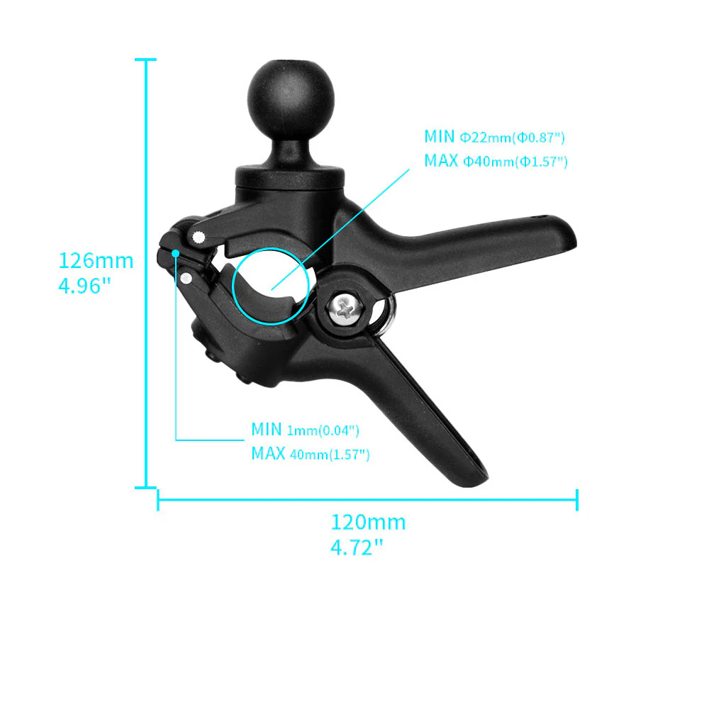 P48UP | Tough Spring Clamp Mount Universal Mount | Design for Phone - Image 2