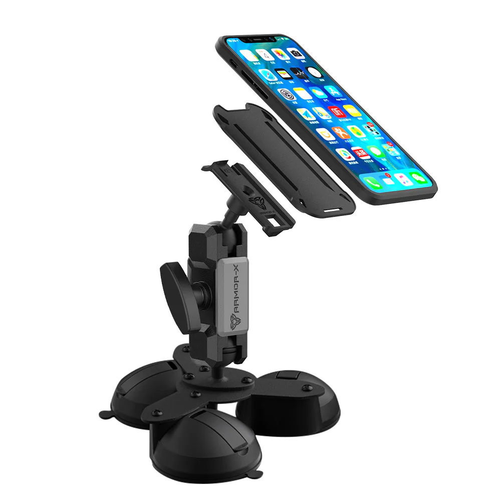 P53K | Glass Triple Suction Cup Mount | ONE-LOCK for Phone - Image 9