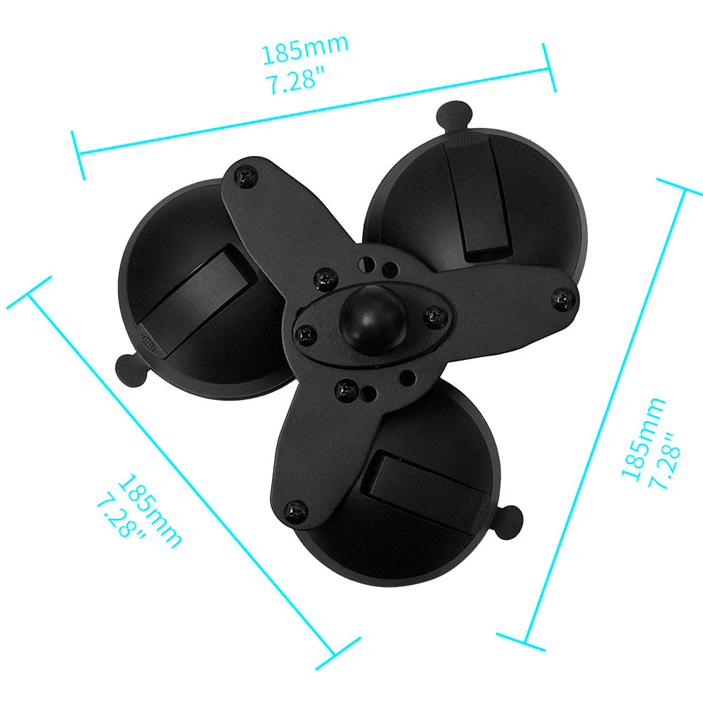 P53MS03 | Glass Triple Suction Cup PixelSnap 15W Fast Charger Mount | ONE-LOCK for Google Pixel Smartphone - Image 4