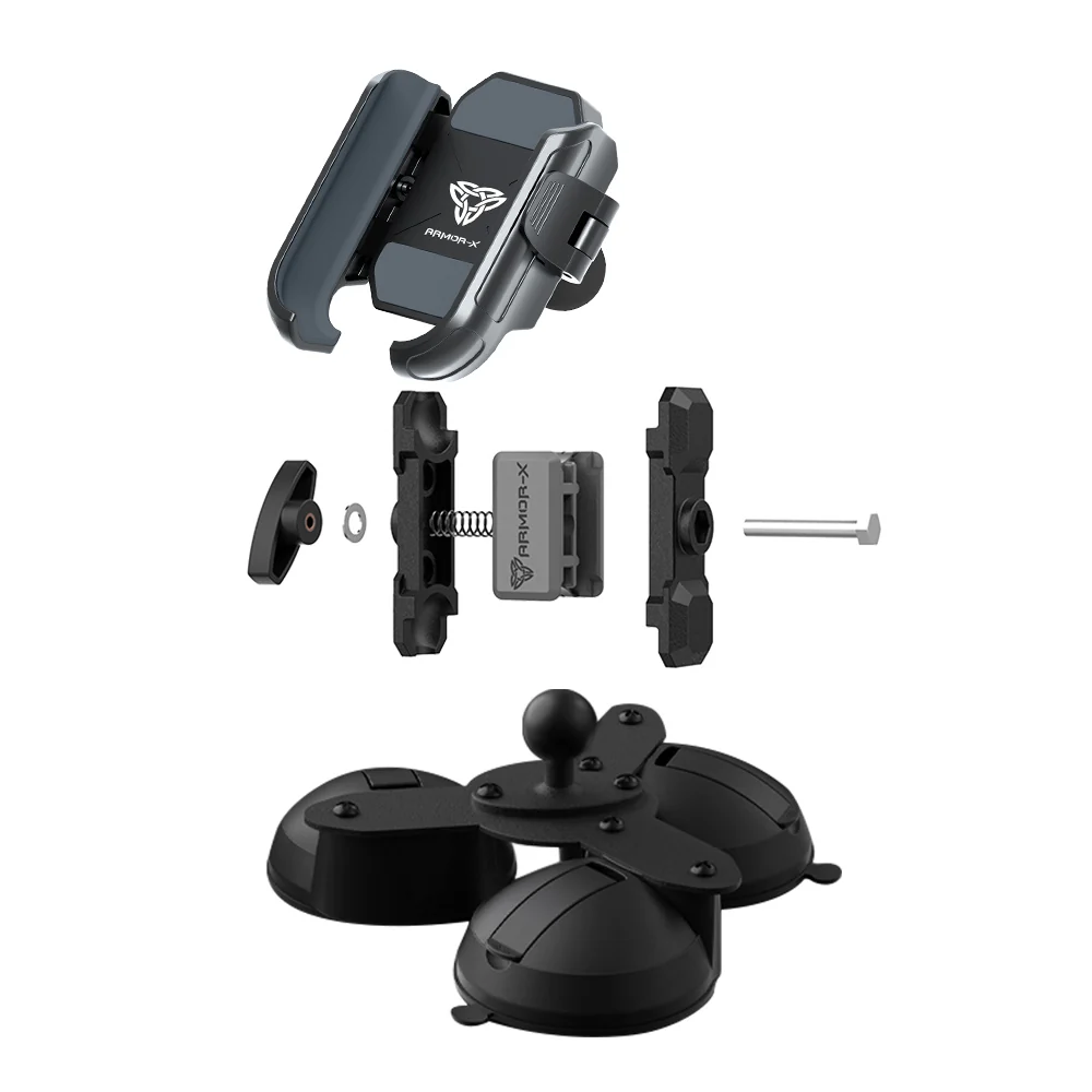 P53UP | Glass Triple Suction Cup Universal Mount | Design for Phone - Image 10