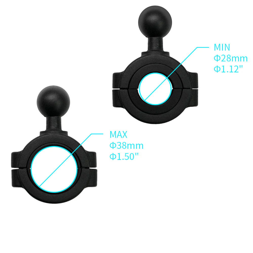 P54UT | Rail Bar Universal Mount * LARGE | ⌀28-38mm | Design for iPad, Galaxy Tab & Tablet - Image 2