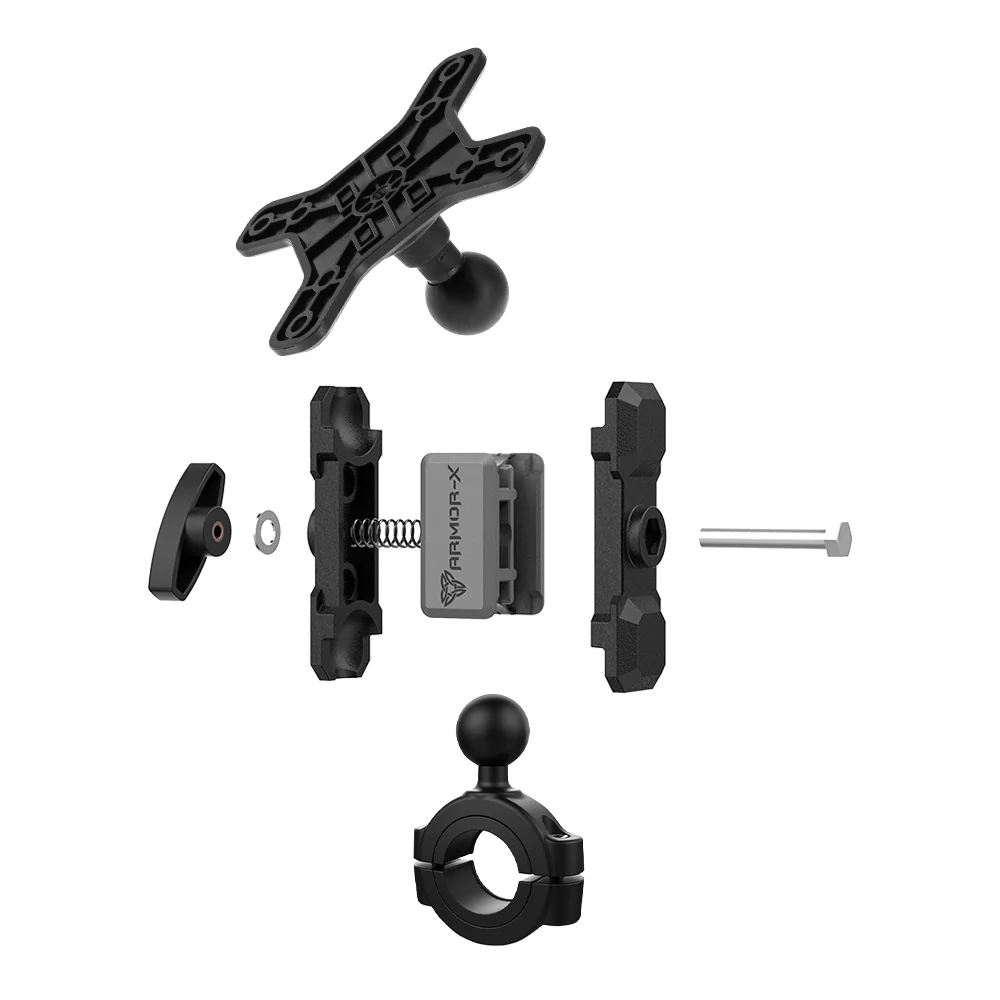 VSA-P54 | Rail Bar VESA Mount * LARGE ( 75x75mm | 50x50mm ) | ⌀28-38mm | Design for Tablet - Image 9