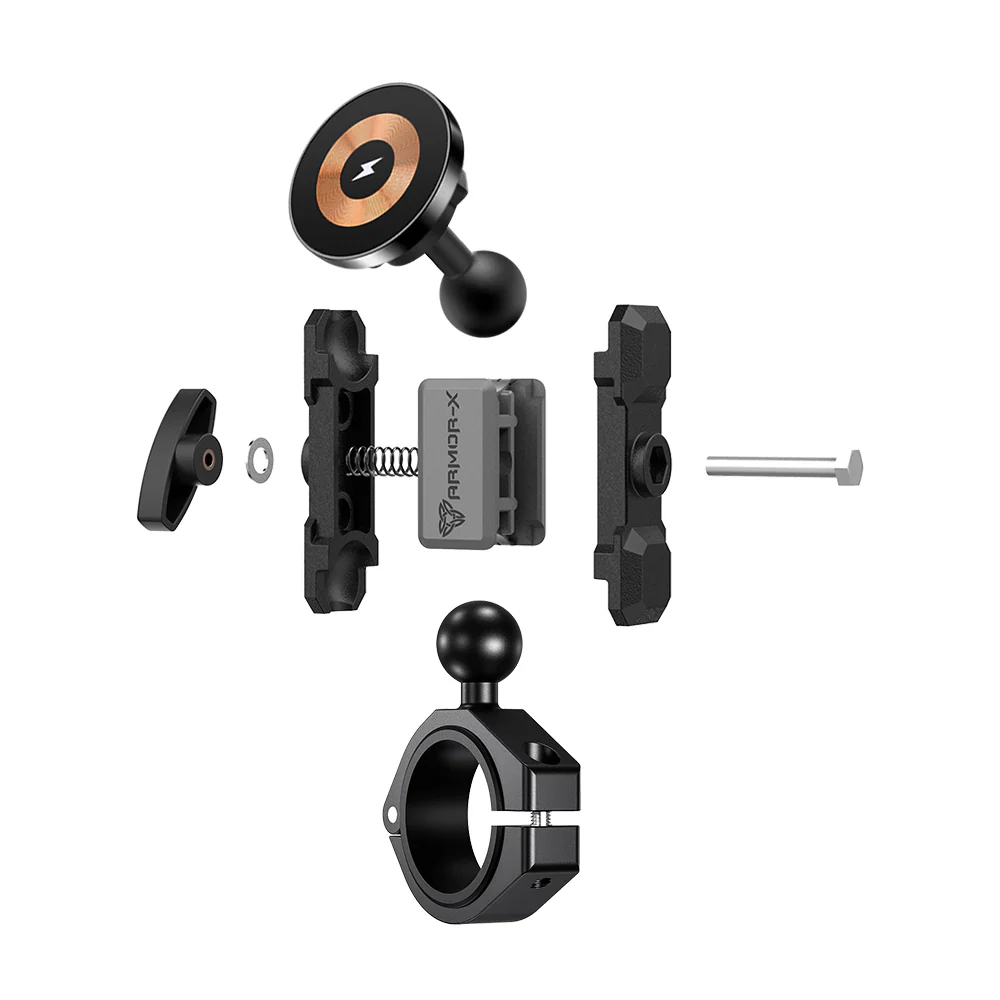 P55MS03 | Bar Clamp PixelSnap 15W Fast Charger Mount | ⌀38-50.80mm | ONE-LOCK for Google Pixel Smartphone - Image 10