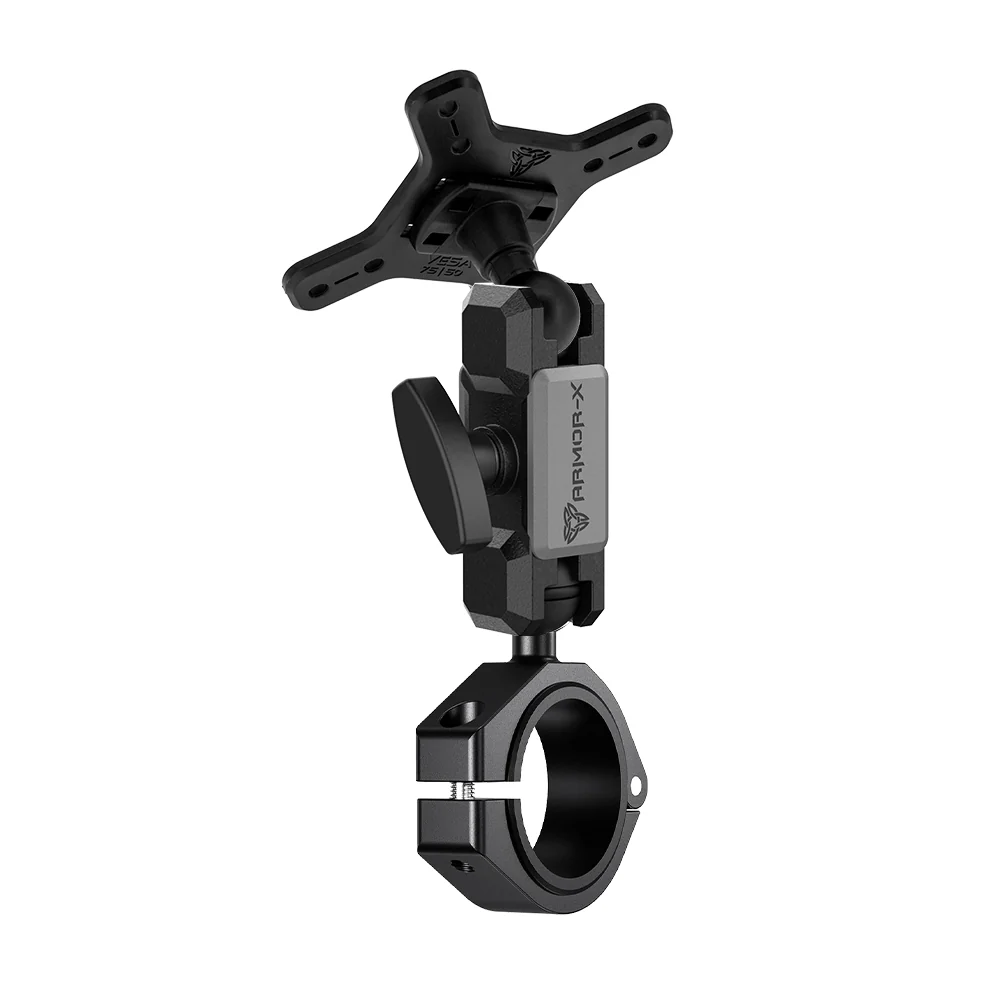 VSA-P55 | Bar Clamp VESA Mount ( 75x75mm | 50x50mm ) | ⌀38-50.80mm | Design for Tablet