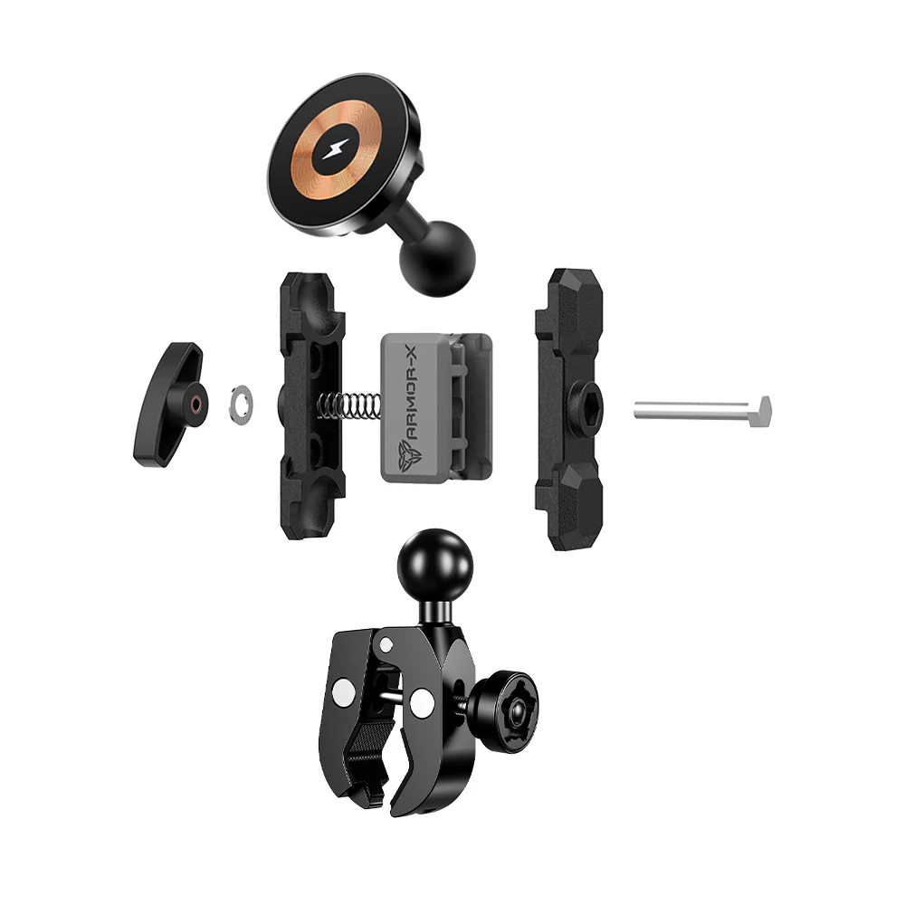 P56MS03 | Handlebar Clamp Mount | MagSafe / Pixelsnap 15W Fast Charger | ONE-LOCK for iPhone & Smartphone - Image 10