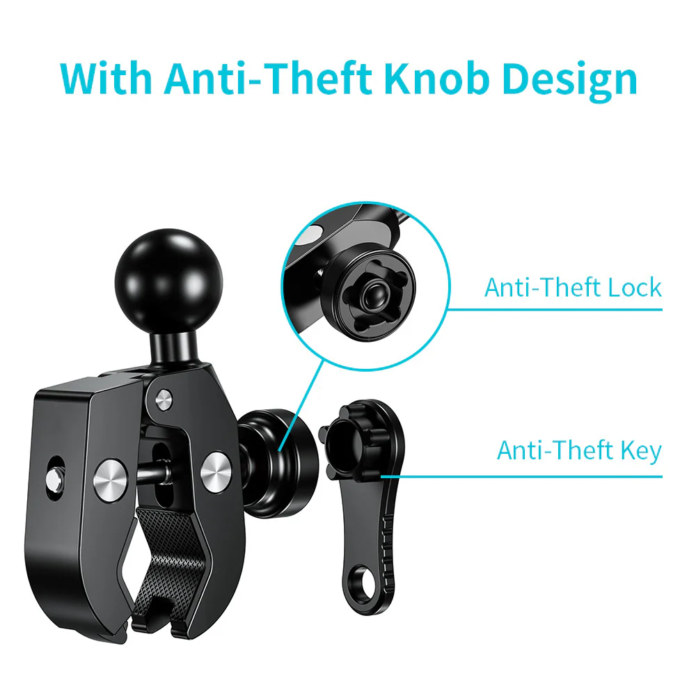 P56K | Handlebar Clamp Mount | ONE-LOCK for Phone - Image 5