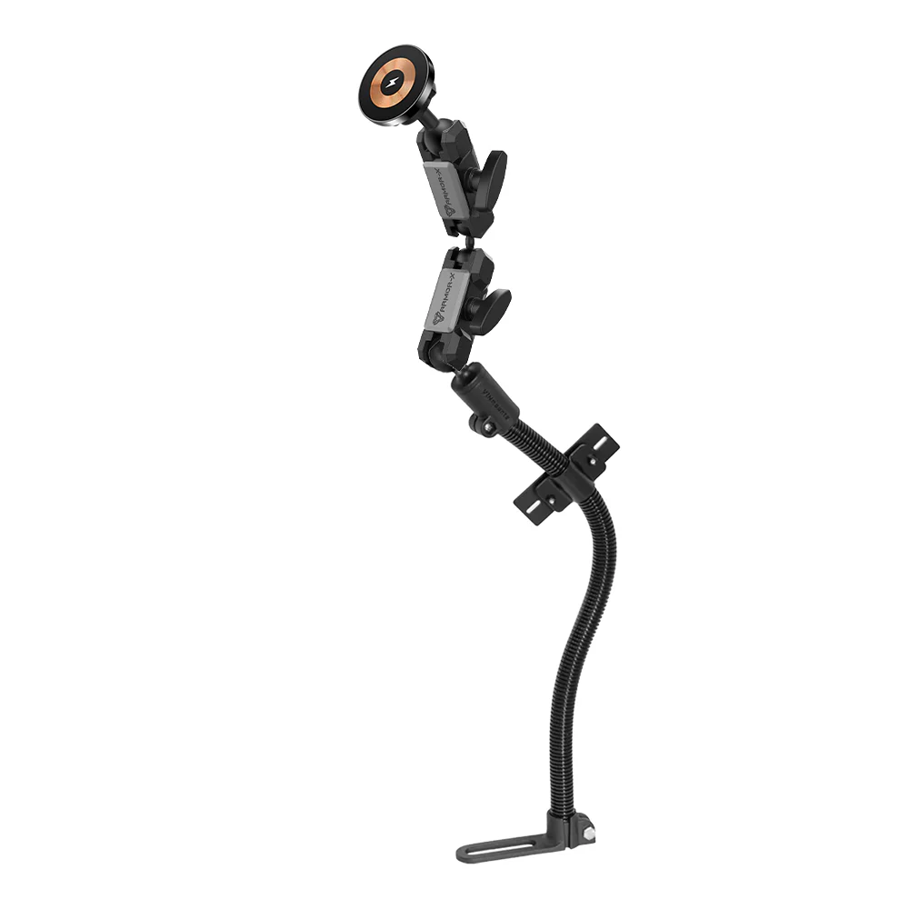 P57MS03 | Adjustable Gooseneck Universal No-Drill Vehicle Mount | MagSafe 15W Fast Charger | ONE-LOCK for iPhone - Image 10