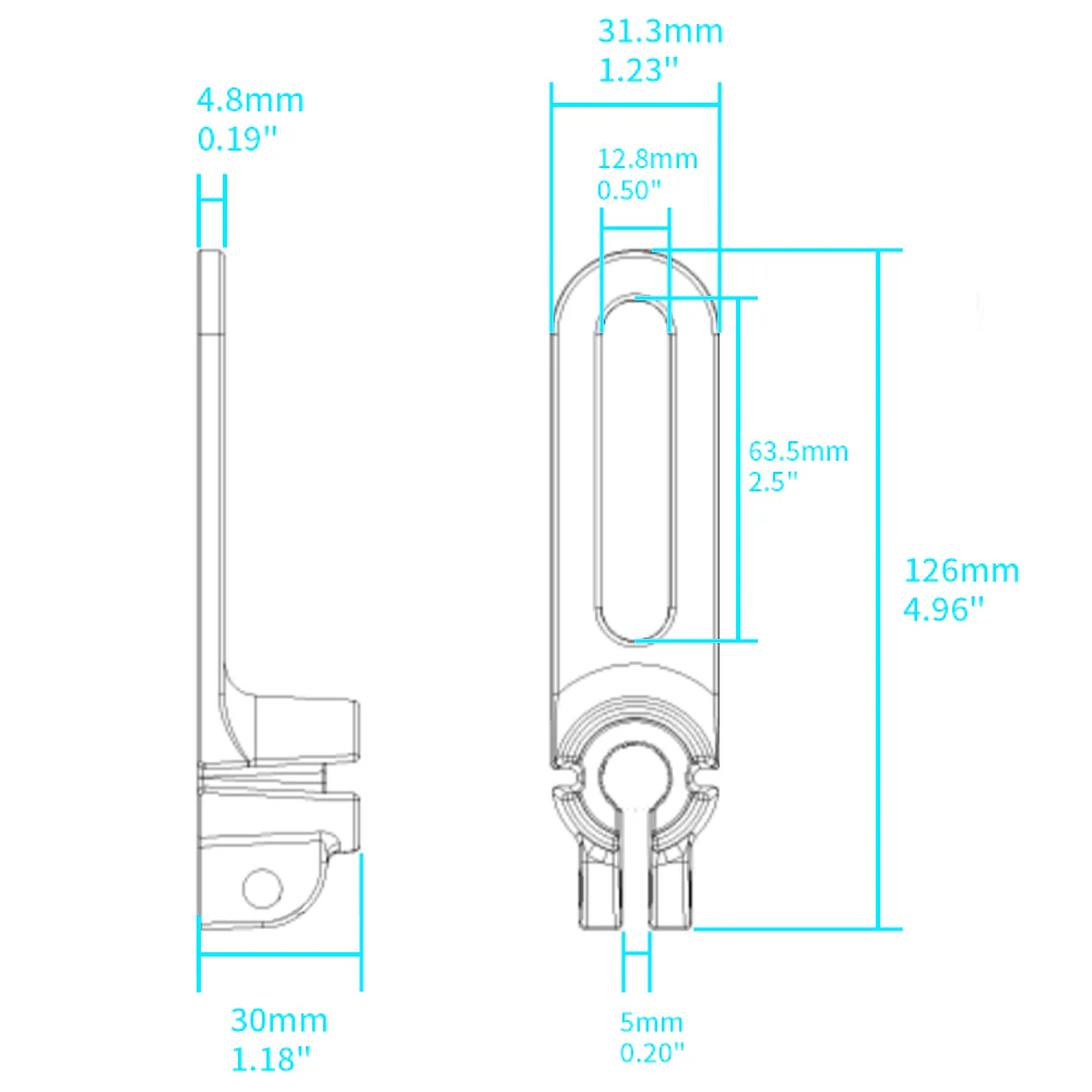 P57T | Adjustable Gooseneck Universal No-Drill Vehicle Mount | ONE-LOCK for Tablet - Image 5
