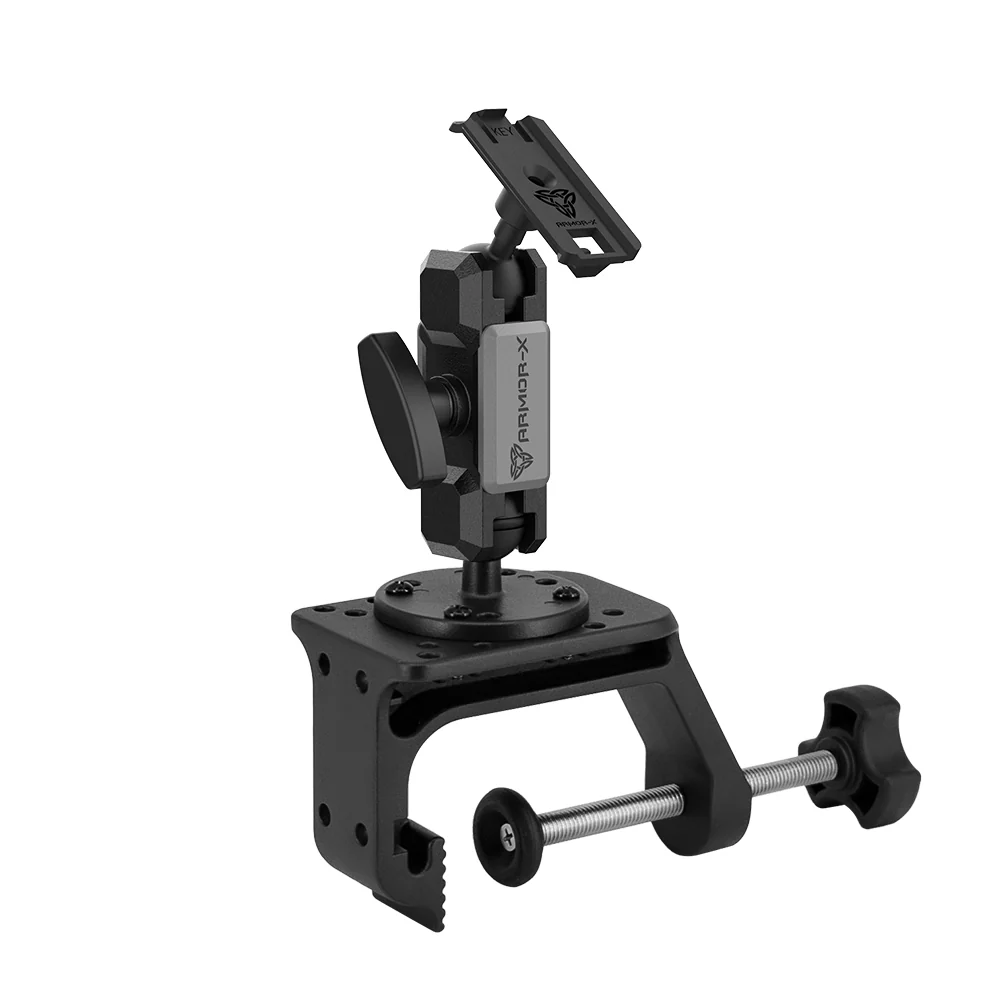 P58K | Heavy-Duty G-Clamp Mount | ONE-LOCK for Phone