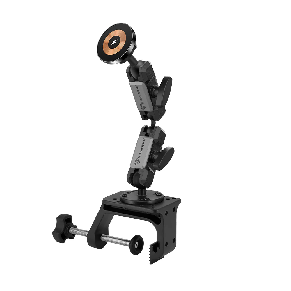 P58MS03 | Heavy-Duty G-Clamp Mount | MagSafe / Pixelsnap 15W Fast Charger | ONE-LOCK for iPhone & Smartphone - Image 12
