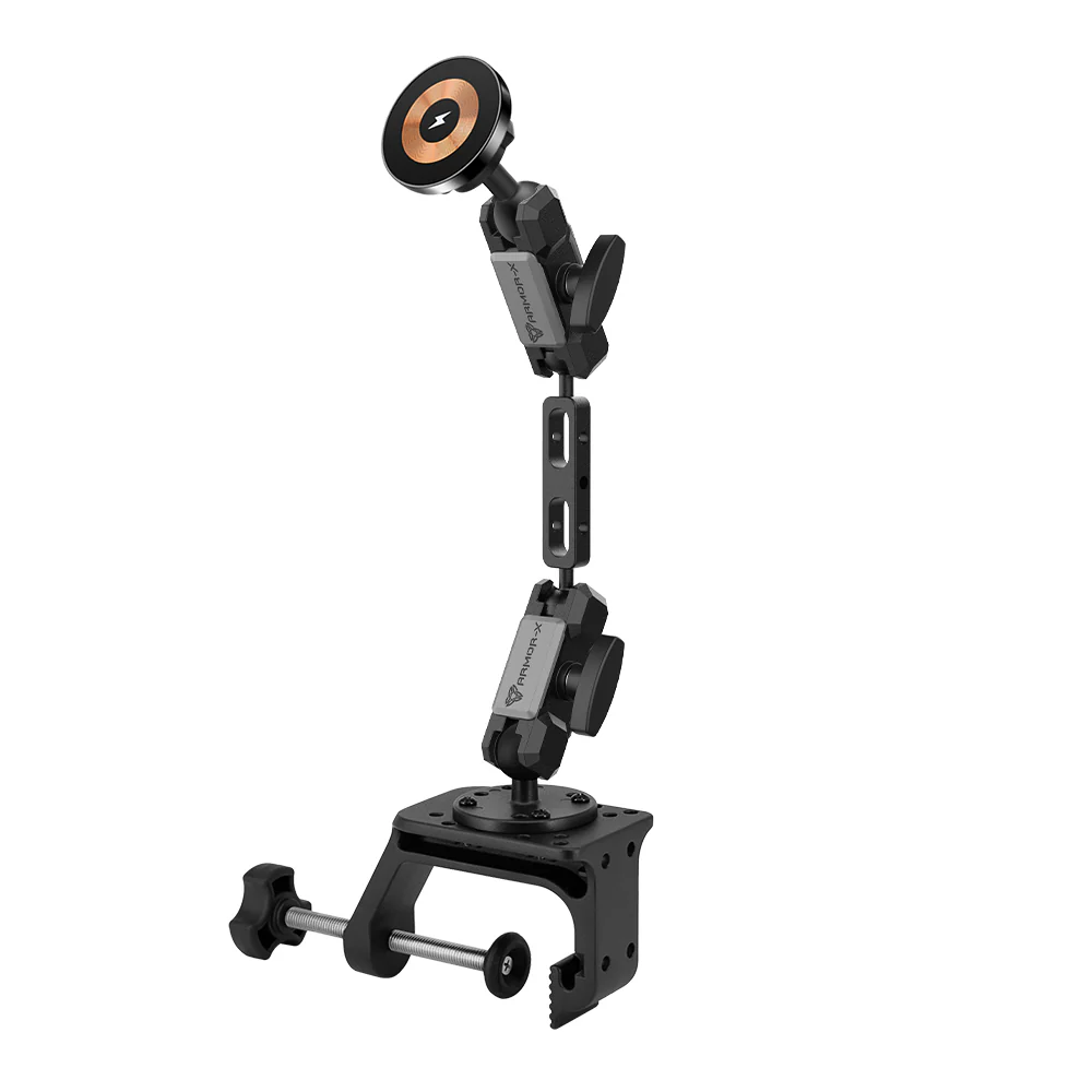 P58MS03 | Heavy-Duty G-Clamp Mount | MagSafe / Pixelsnap 15W Fast Charger | ONE-LOCK for iPhone & Smartphone - Image 13