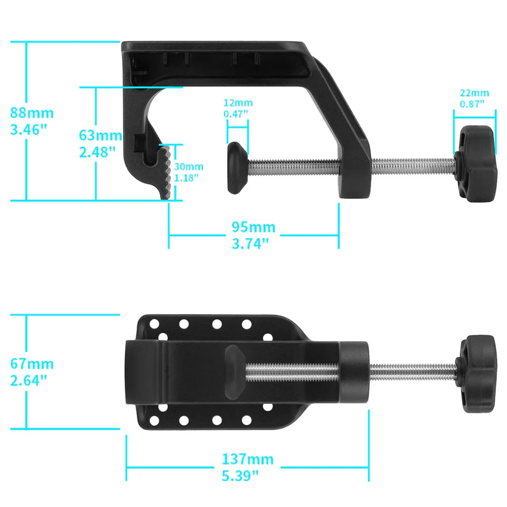P58UP | Heavy-Duty G-Clamp Universal Mount | Design for Phone - Image 4