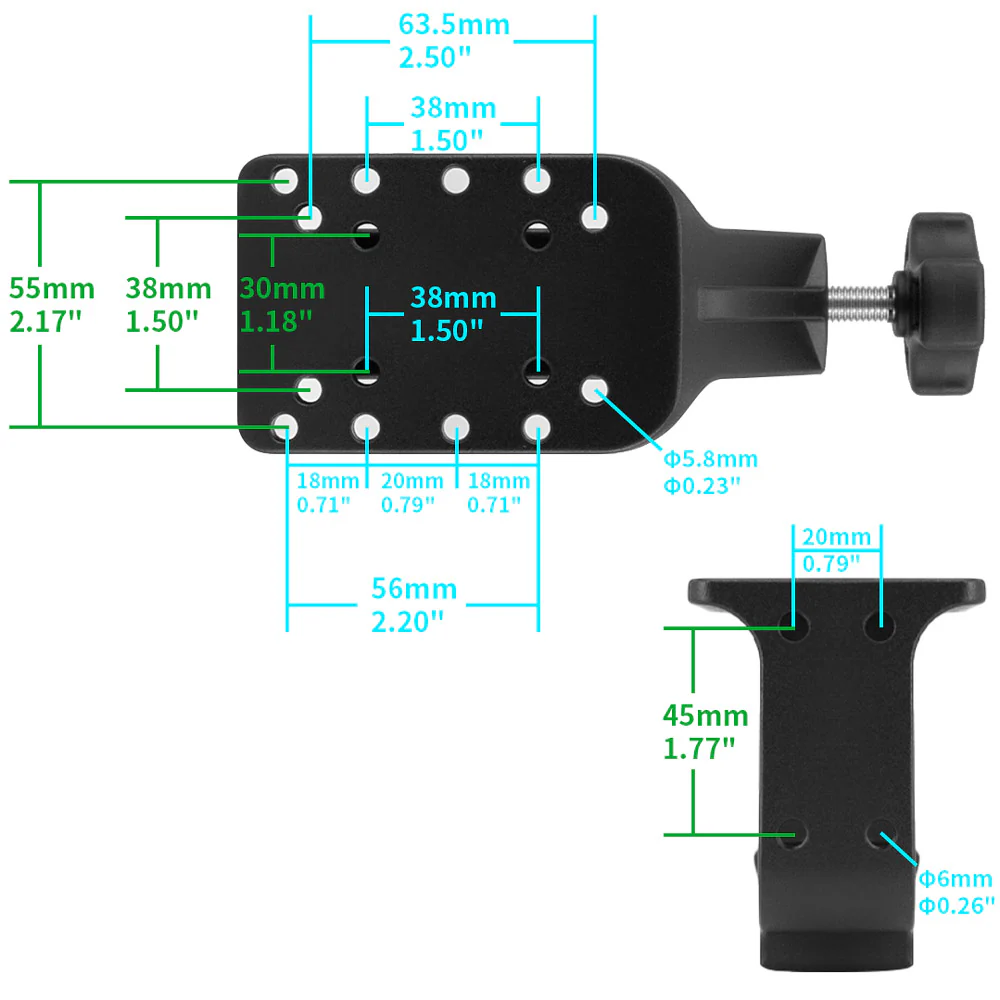 P58UP | Heavy-Duty G-Clamp Universal Mount | Design for Phone - Image 5