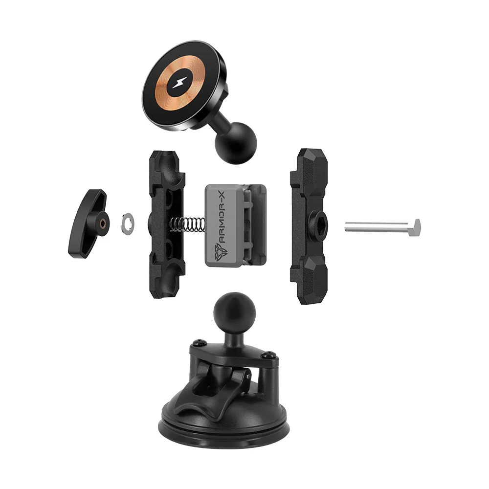 P59MS03 | Suction Cup Mount | MagSafe / Pixelsnap 15W Fast Charger | ONE-LOCK for iPhone & Smartphone - Image 9
