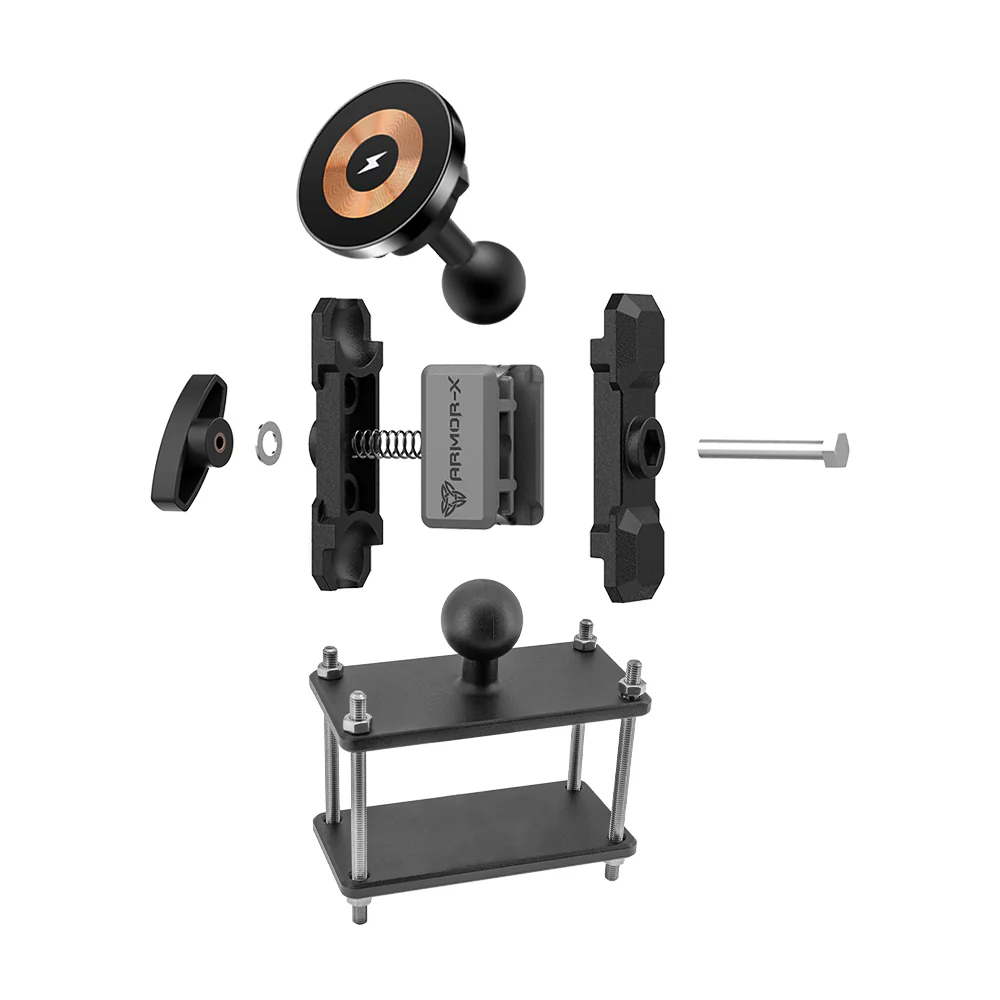 P60MS03 | Forklift Trucks Pillar Mount | MagSafe / Pixelsnap 15W Fast Charger | ONE-LOCK for iPhone & Smartphone - Image 13