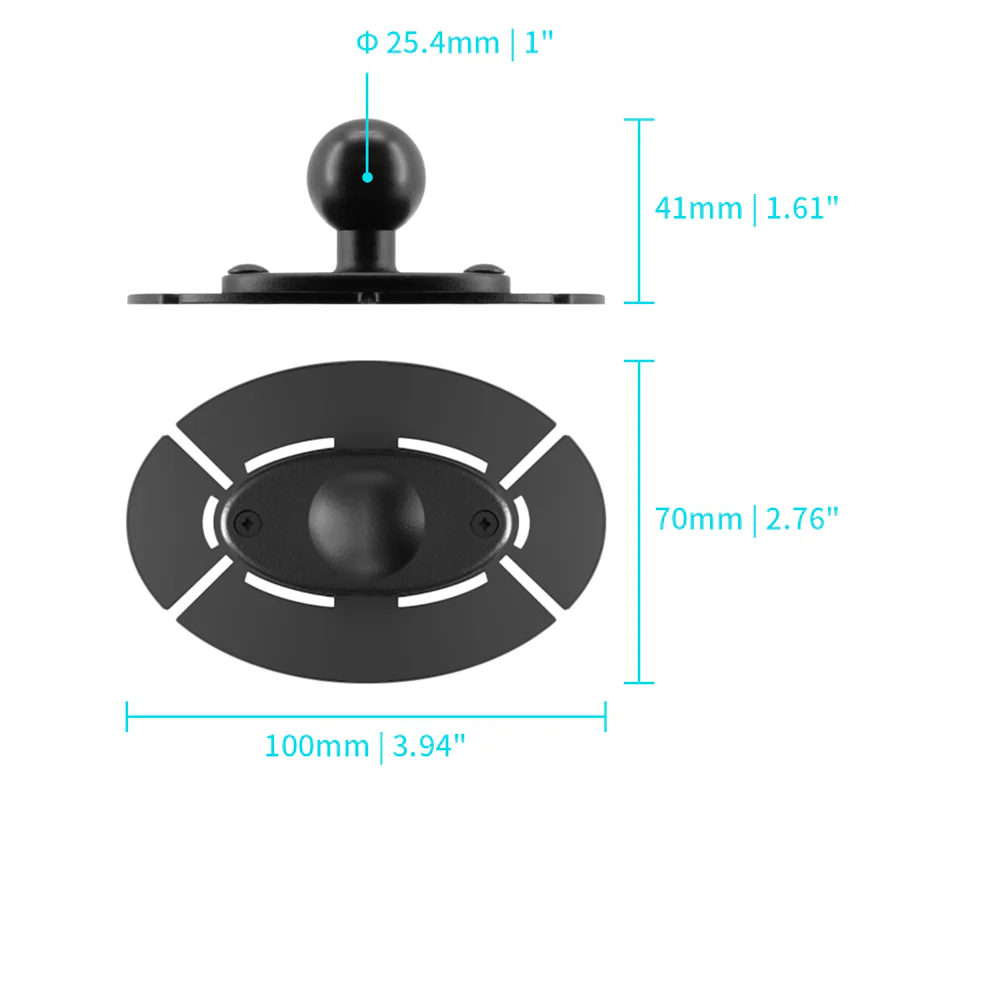 XMA-P61 | 3M Adhesive Oval Mount Base - Image 2