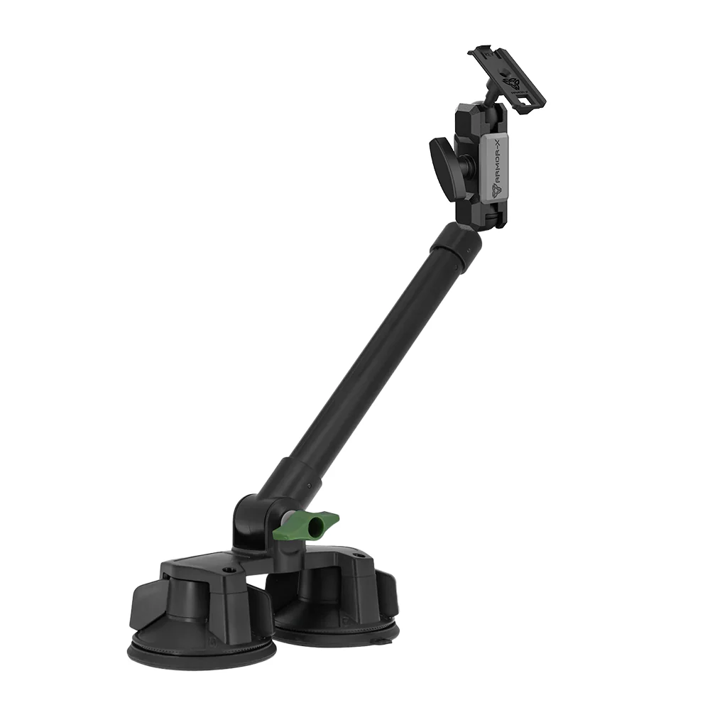 P65K | Dual Suction Cup Mount with Long Arm | ONE-LOCK for Phone
