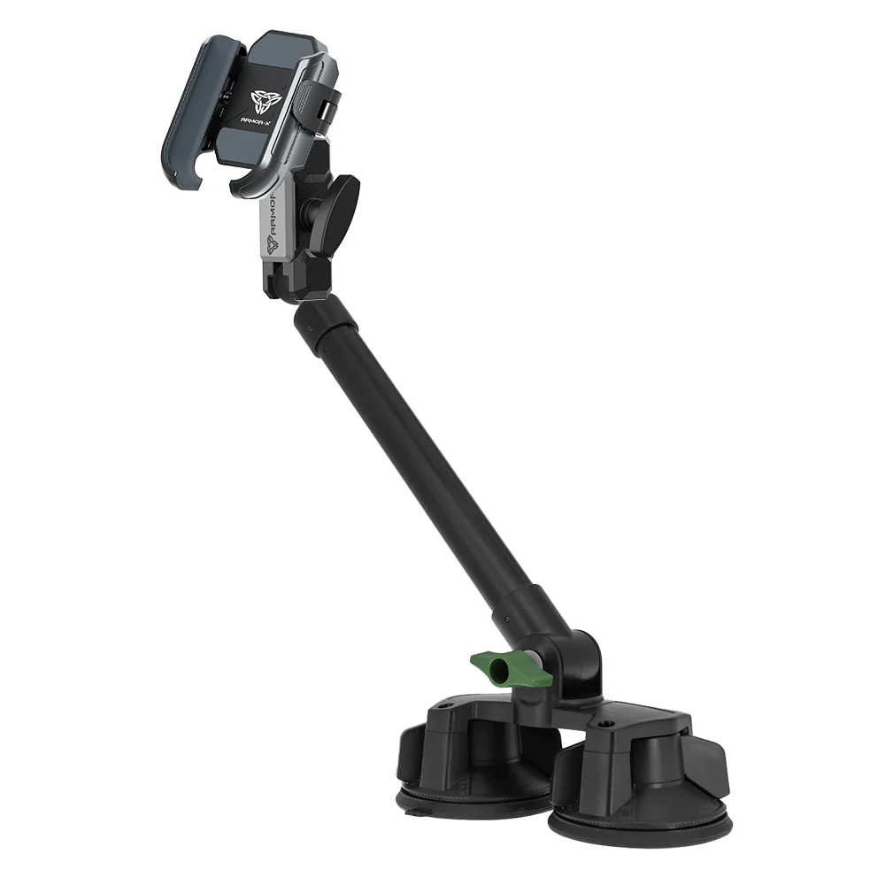 P65UP | Dual Suction Cup Universal Mount with Long Arm | Design for Phone