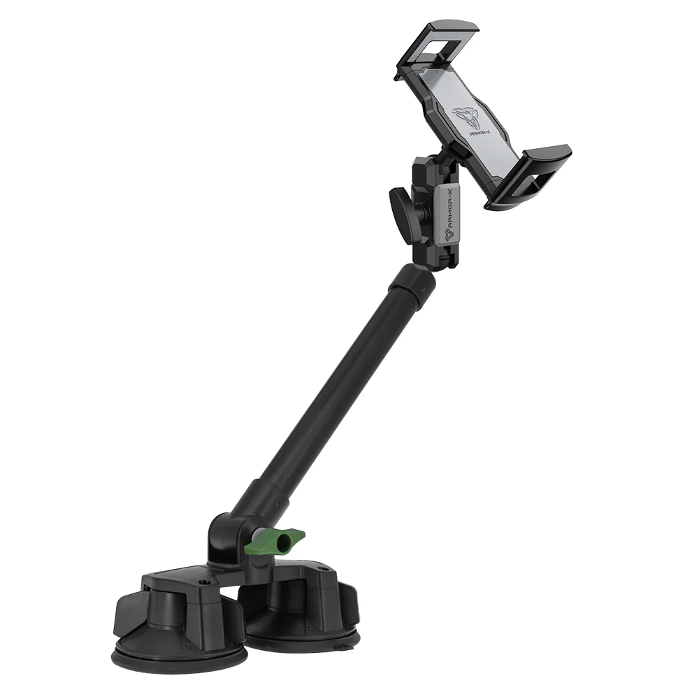 P65UT | Dual Suction Cup Universal Mount with Long Arm | Design for iPad, Galaxy Tab & Tablet