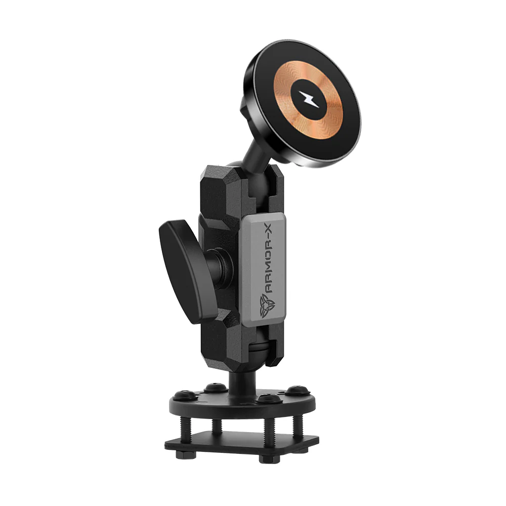 P66MS03 | Drill-Down Dashboard Mount with Backing Plate | MagSafe / Pixelsnap 15W Fast Charger | ONE-LOCK for iPhone & Smartphone