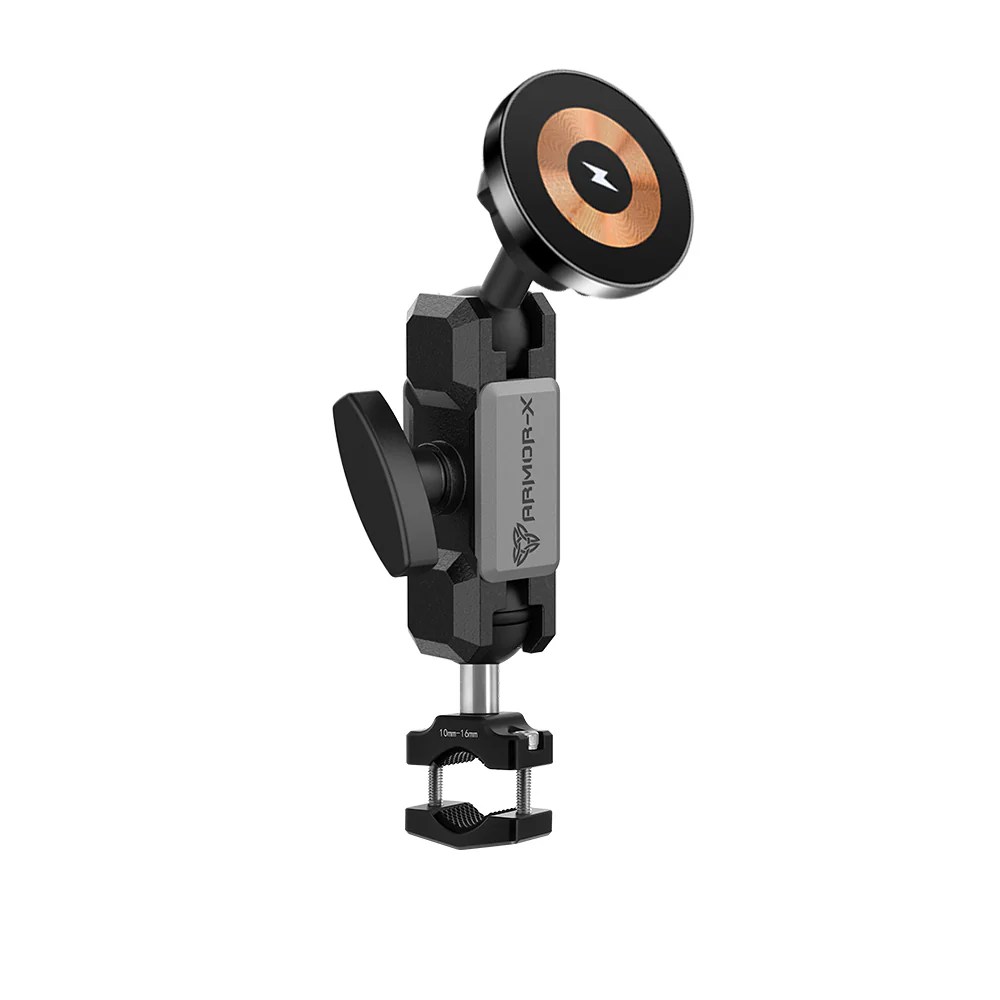 P67MS03 | Bar Clamp Moun | ⌀10-32mm | MagSafe / Pixelsnap 15W Fast Charger | ONE-LOCK for iPhone & Smartphone - Image 12