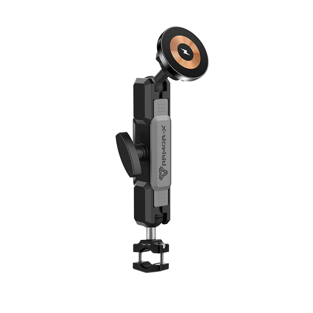 P67MS03 | Bar Clamp Moun | ⌀10-32mm | MagSafe / Pixelsnap 15W Fast Charger | ONE-LOCK for iPhone & Smartphone - Image 14