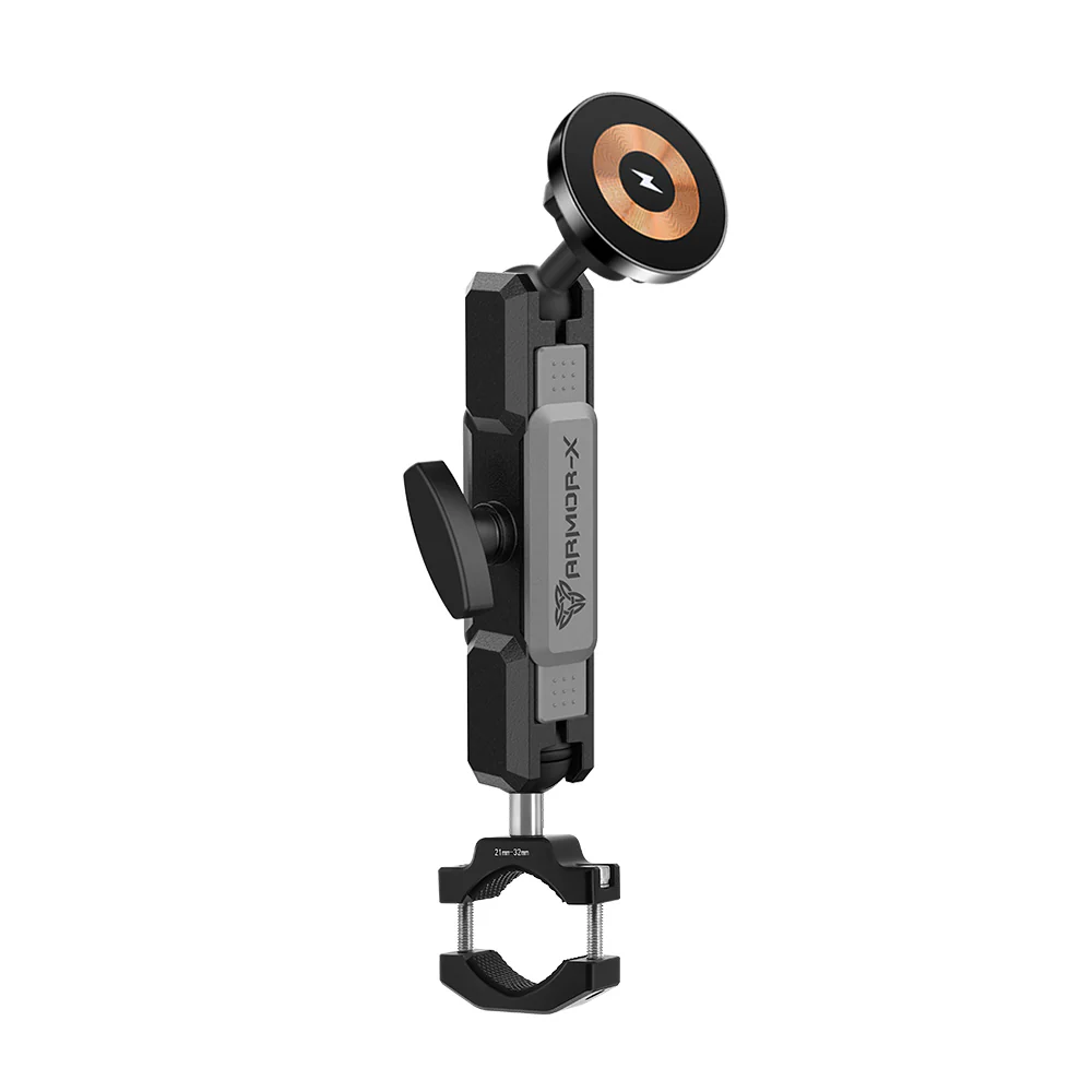 P67MS03 | Bar Clamp Moun | ⌀10-32mm | MagSafe / Pixelsnap 15W Fast Charger | ONE-LOCK for iPhone & Smartphone - Image 16