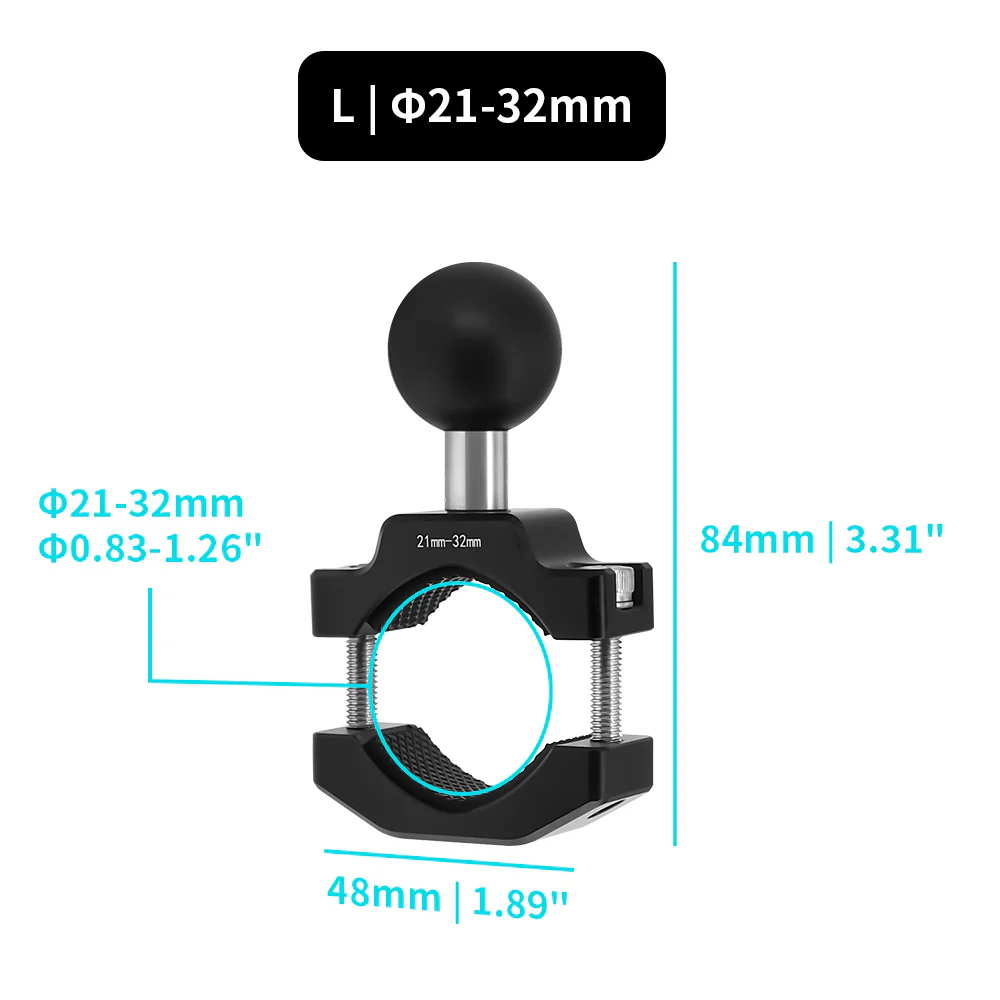 P67UP | Bar Clamp Universal Mount | ⌀10-32mm | Design for Phone - Image 4