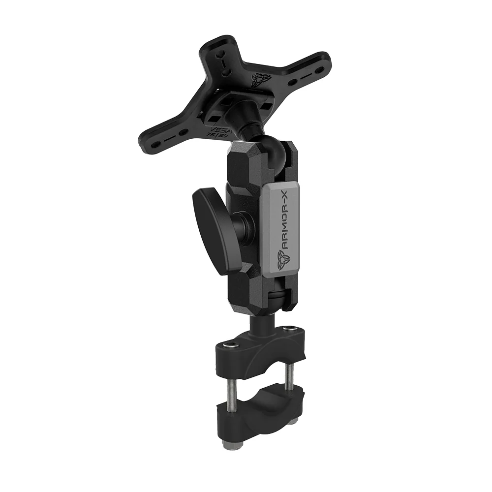 VSA-P6 | Rail Base VESA Mount ( 75x75mm | 50x50mm ) | ⌀8-20mm | Design for Tablet
