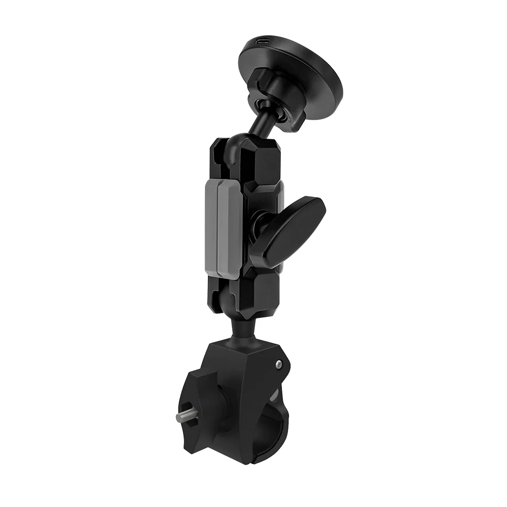 P7MS03 | Heavy-Duty Quick Release Bar Mount (SMALL) | MagSafe / Pixelsnap 15W Fast Charger | ONE-LOCK for iPhone & Smartphone - Image 7