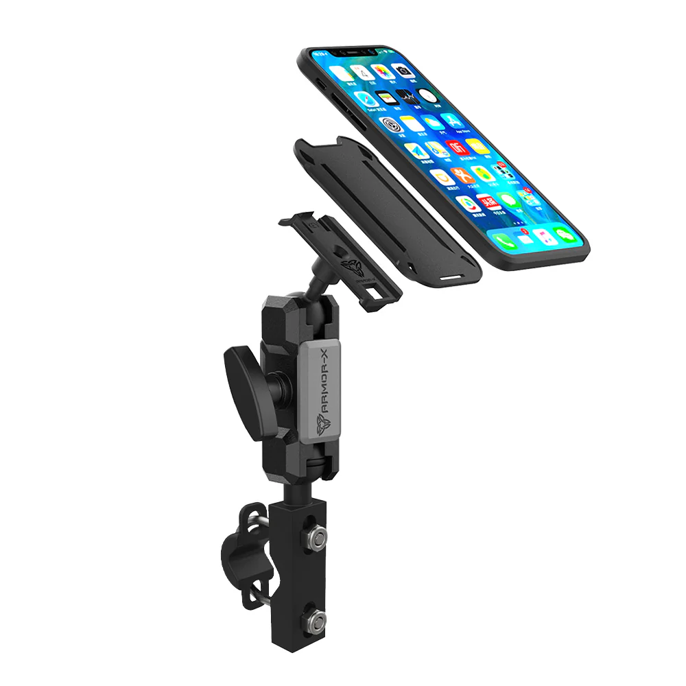 P8K | Heavy-Duty U-Bolt Bar Mount | ⌀12-35mm | ONE-LOCK for Phone - Image 10