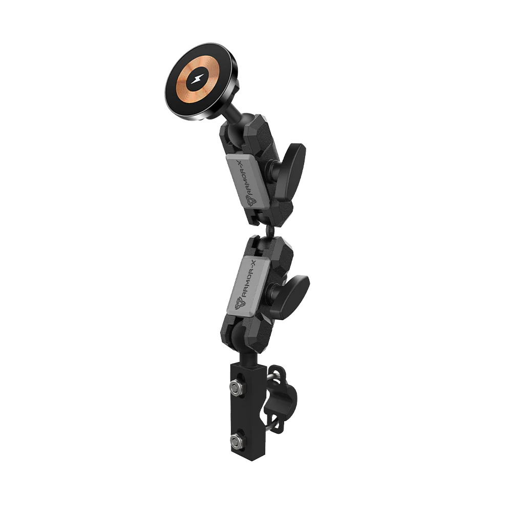 P8MS03 | Heavy-Duty U-Bolt Bar Mount | ⌀12-35mm | MagSafe / Pixelsnap 15W Fast Charger | ONE-LOCK for iPhone & Smartphone - Image 10