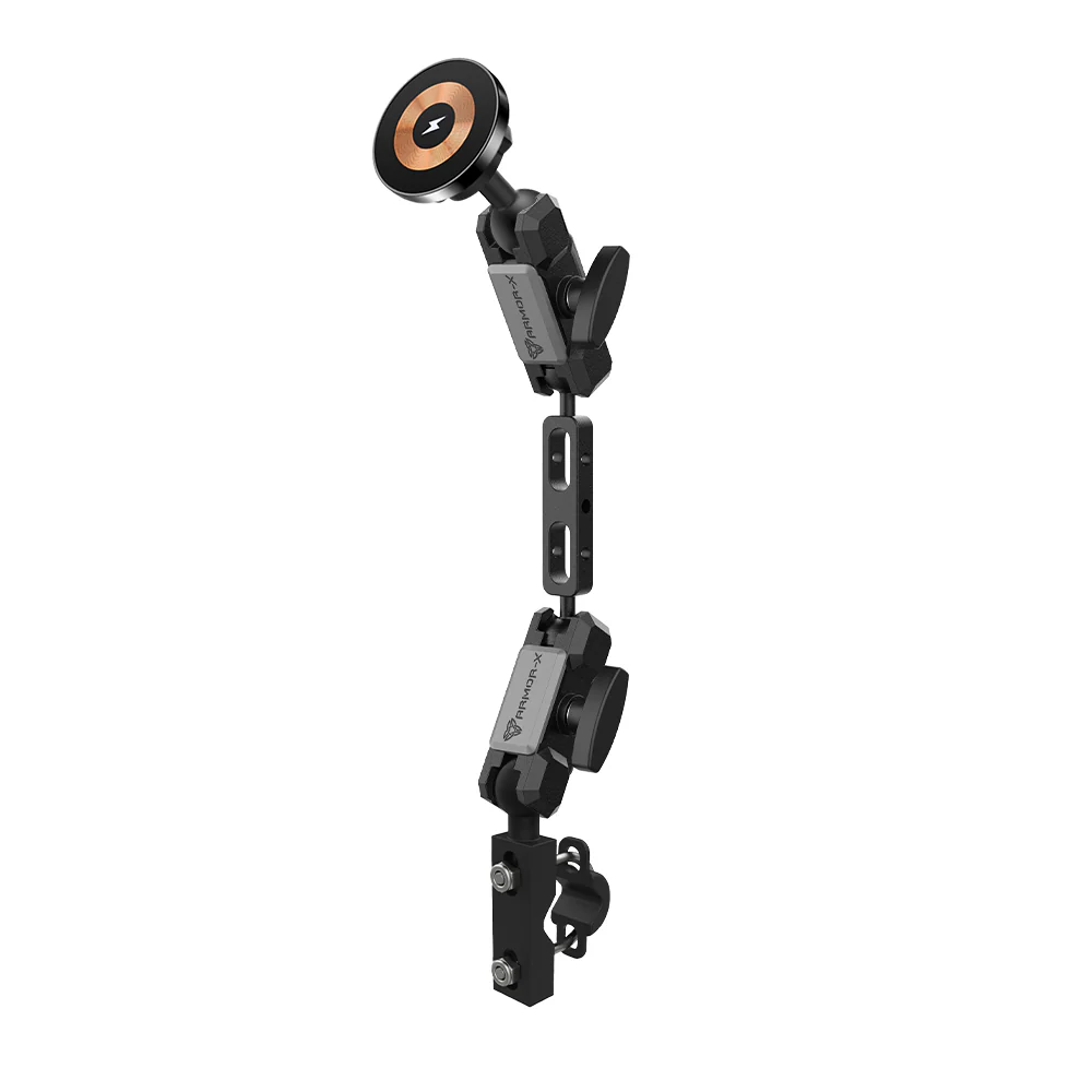 P8MS03 | Heavy-Duty U-Bolt Bar Mount | ⌀12-35mm | MagSafe / Pixelsnap 15W Fast Charger | ONE-LOCK for iPhone & Smartphone - Image 11