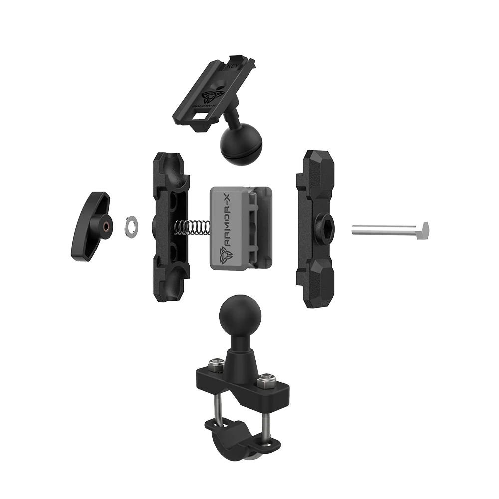 P9K | Heavy-Duty U-Bolt Bar Mount | ⌀12-35mm | ONE-LOCK for Phone - Image 11