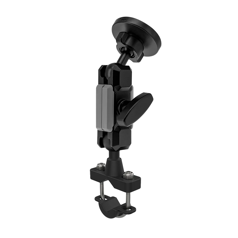 P9MS03 | Heavy-Duty U-Bolt Bar Mount | ⌀12-35mm | MagSafe / Pixelsnap 15W Fast Charger | ONE-LOCK for iPhone & Smartphone - Image 7