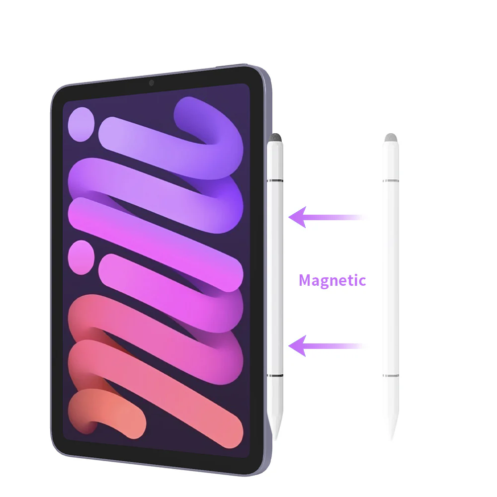 PEN-02 | 3-in-1 Magnetic Stylus Pens with Fibber Stylus & Disc Pen & Gel Pen | for iOS / Android / Windows - Image 5