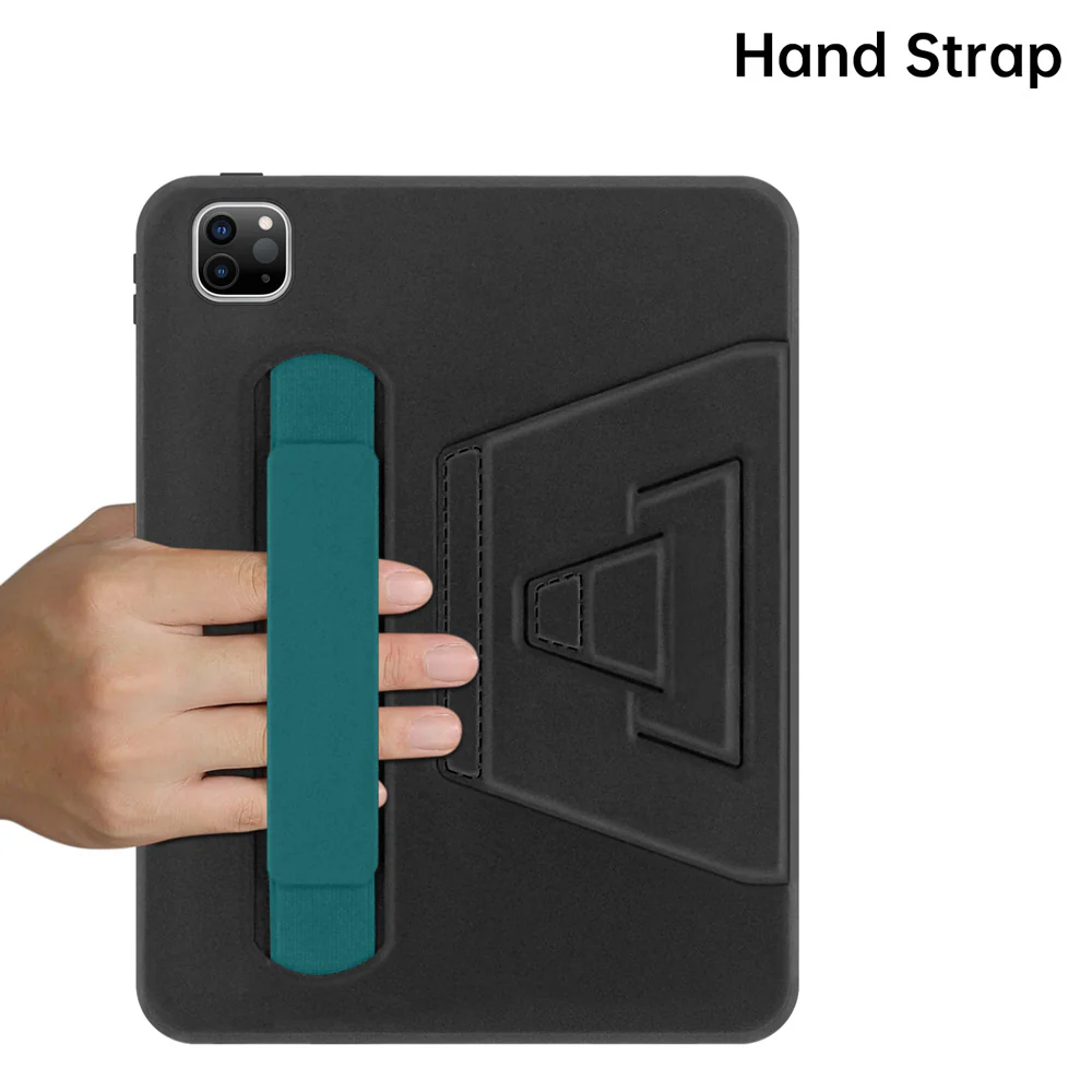 PKN-iPad-A6 | iPad Pro 12.9 ( 3rd / 4th / 5th / 6th Gen. ) 2018 / 2020 / 2021 / 2022 | Shockproof Case with Hand Strap and Kick-Stand - Image 6