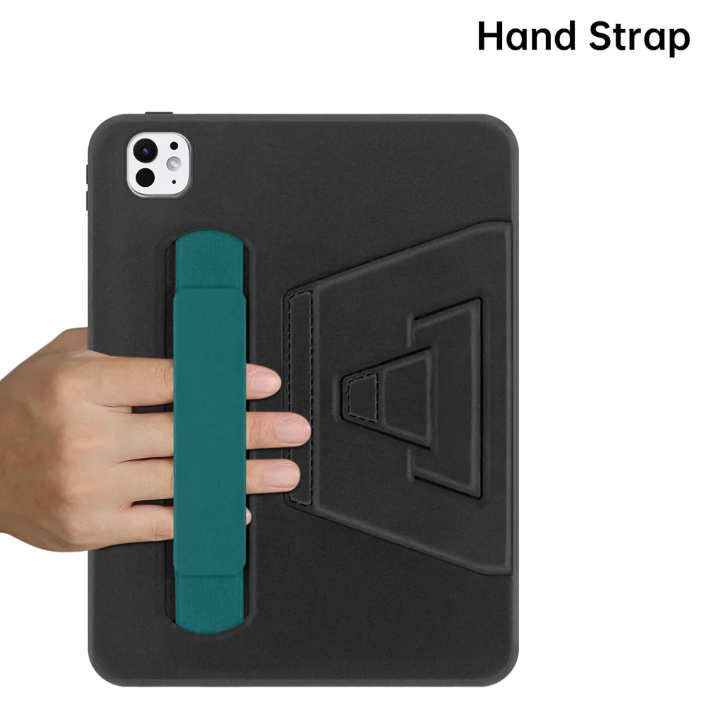 PKN-iPad-PR10 | iPad Pro 13 (M4) / (M5) | Shockproof Case with Hand Strap and Kick-Stand - Image 6