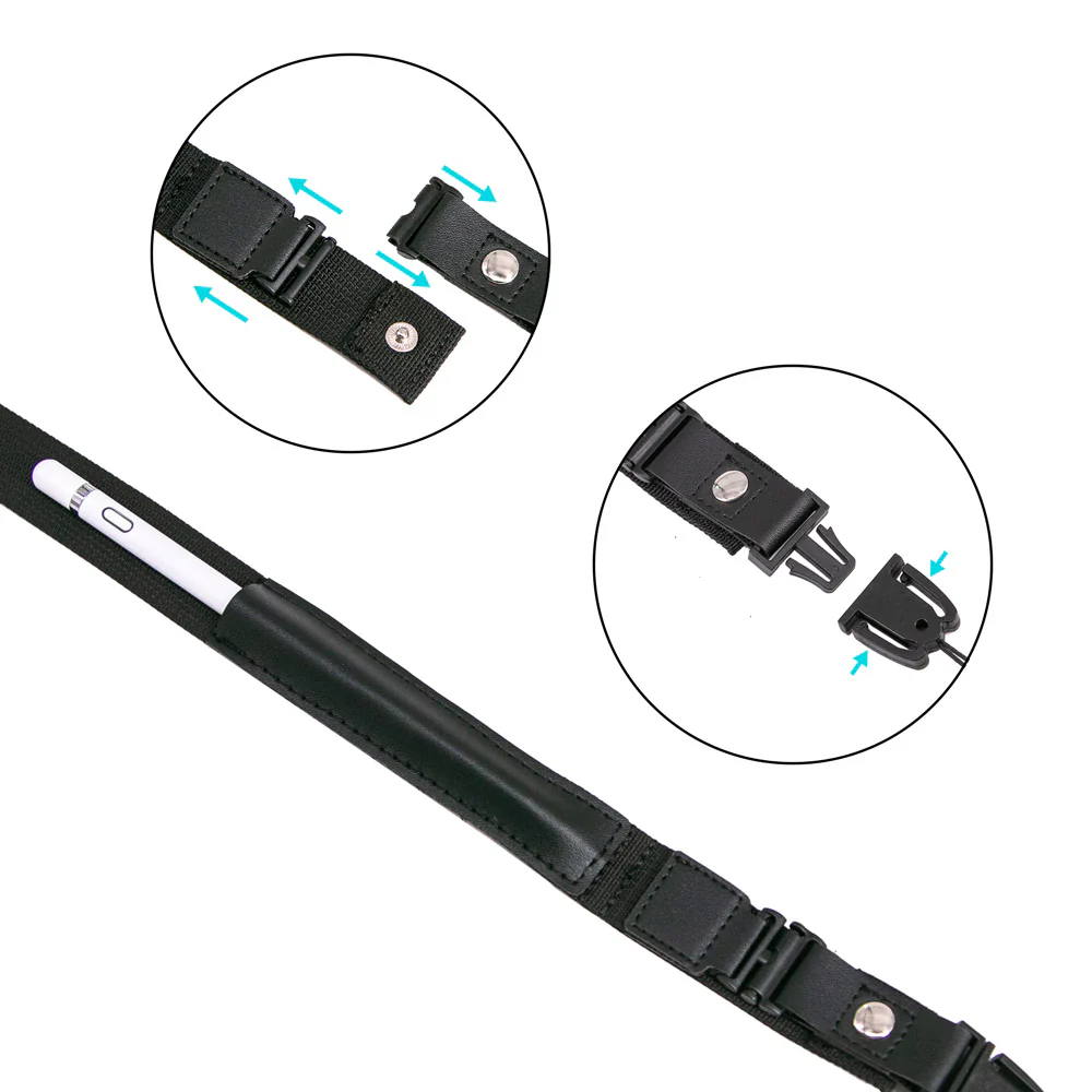PT-CA3 | Breakaway Clip Safety Shoulder Strap with Shoulder Pad & Pen Holder - Image 6