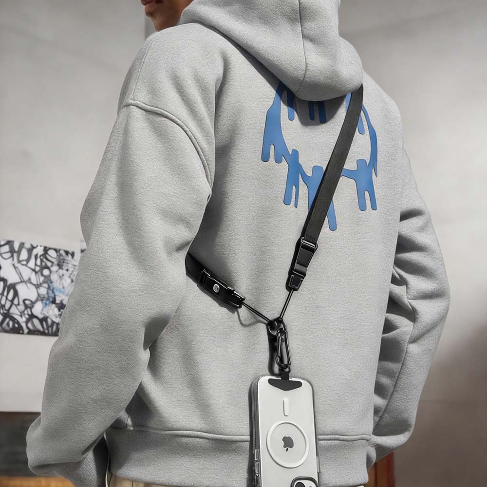 PT-CA3M | Breakaway Clip Safety Shoulder Strap with Shoulder Pad & Pen Holder for Mobile phone - Image 4