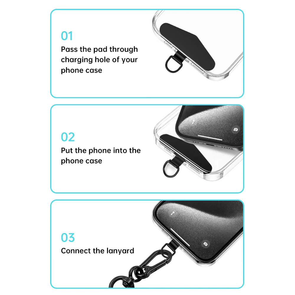 PT-CA3M | Breakaway Clip Safety Shoulder Strap with Shoulder Pad & Pen Holder for Mobile phone - Image 9