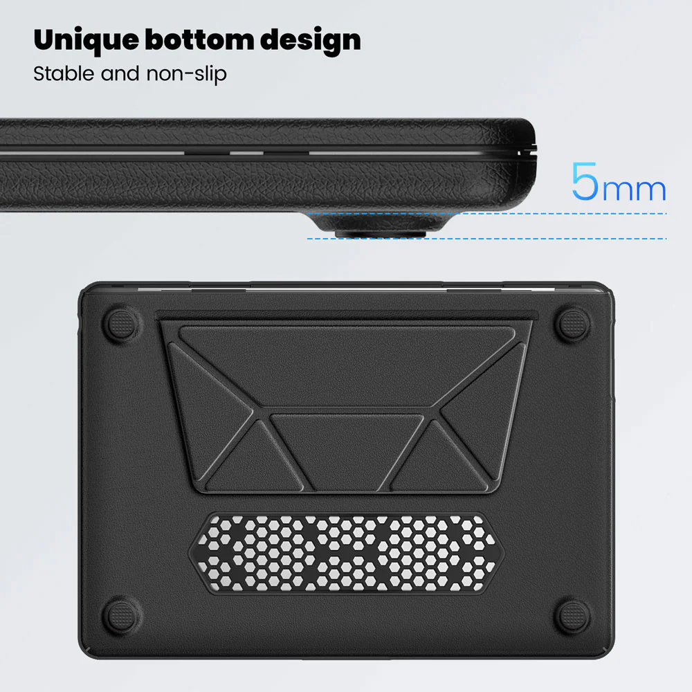 PUC-MB-A13V3 | MacBook Air 13.6" 2022 / 2024 / 2025 / 2026 (M2 A2681 / M3 A3113 / M4 A3240 / M5 A3449) | PU Leather Hard Shell Dual Layer Protective Cover - Image 5