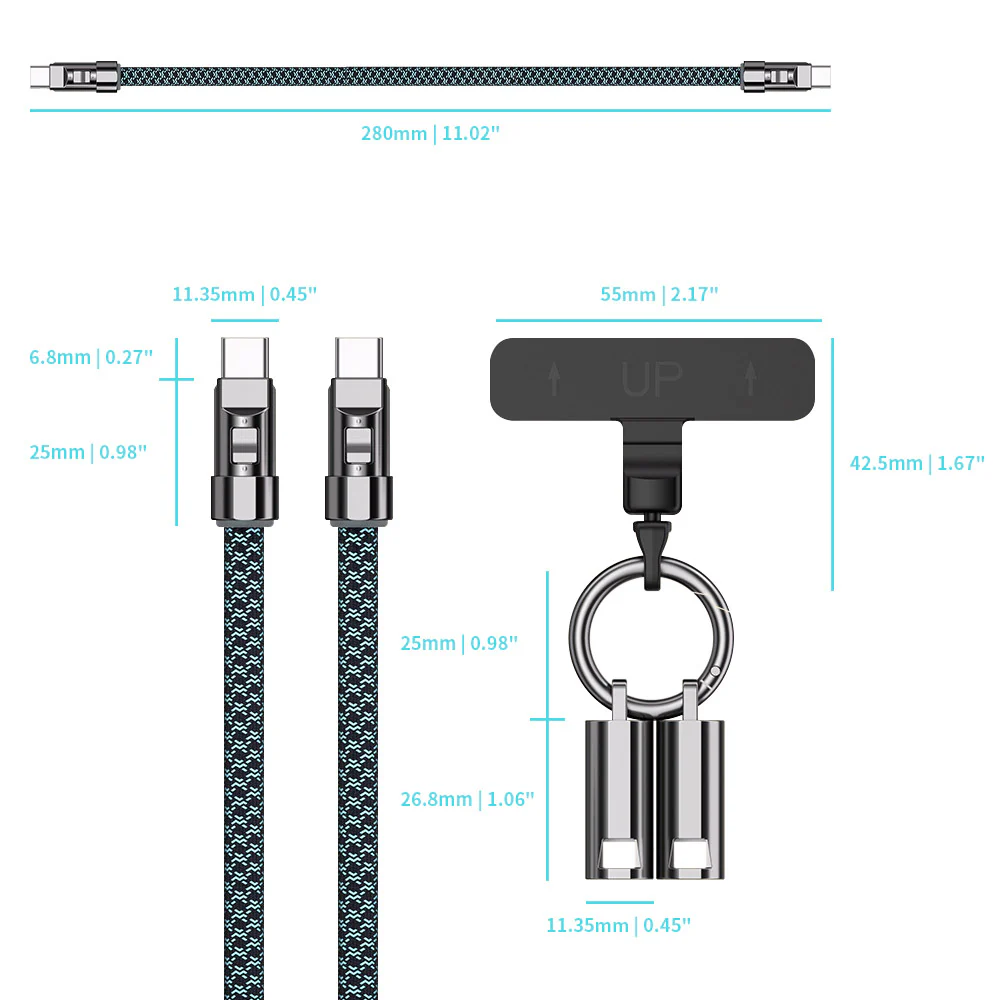 PWR-CB08 | Wrist Strap Charging Cable | TYPE-C - Image 7